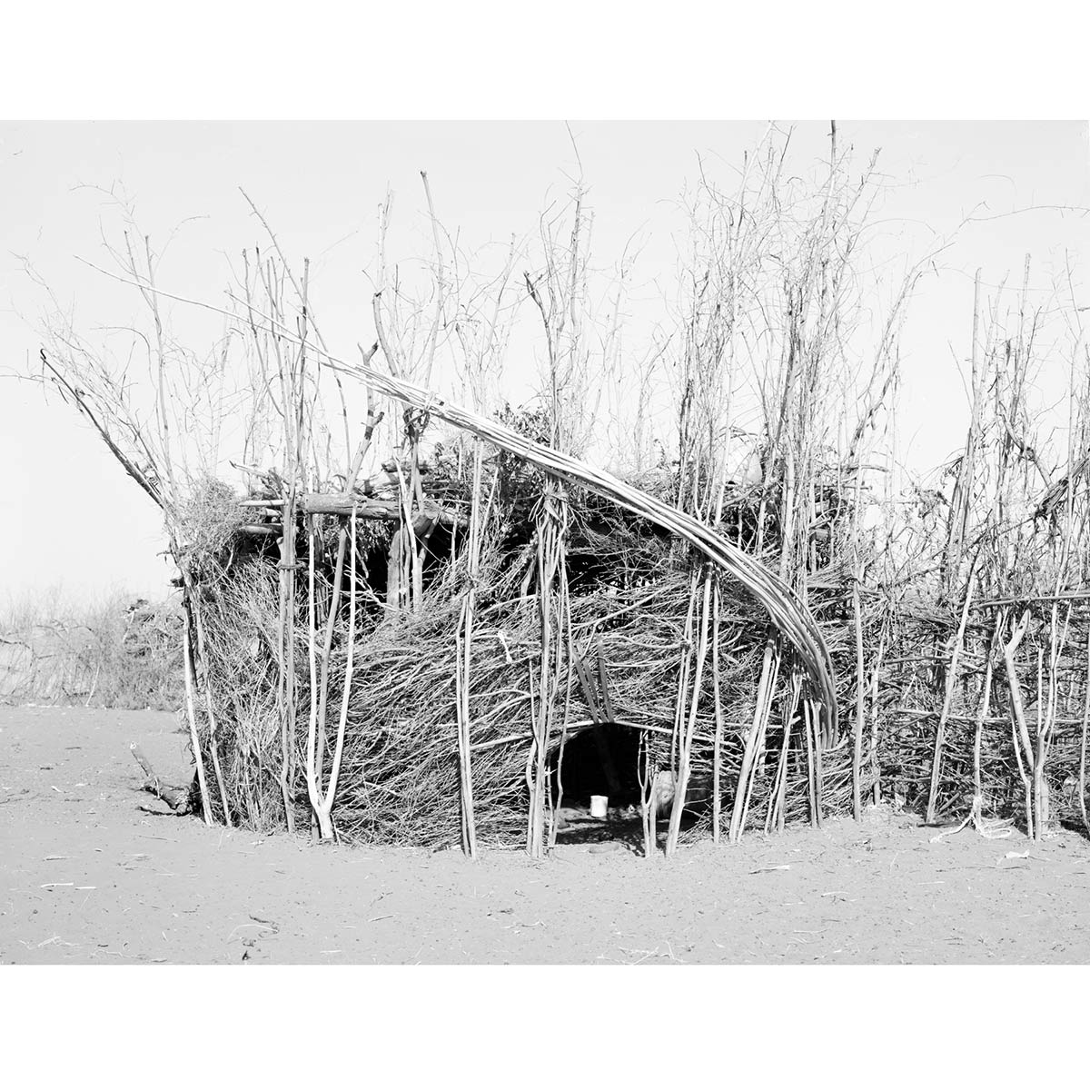 Winfried Bullinger - Dassanech Hut Under Construction